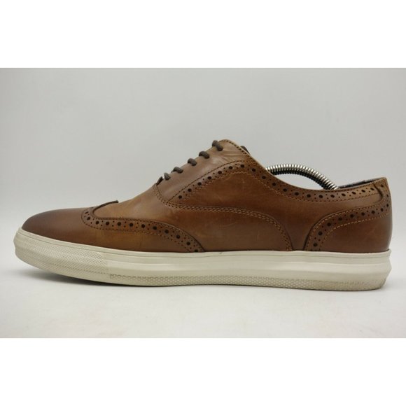 Kenneth Cole Reaction Reem Lace Up Brown Leather Wingtip Oxfords Shoes Men\'s 10 main image 6